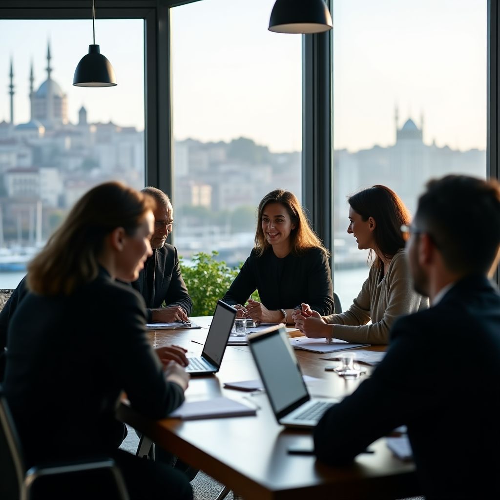 CoachTurkeyPro founding team meeting in Istanbul office